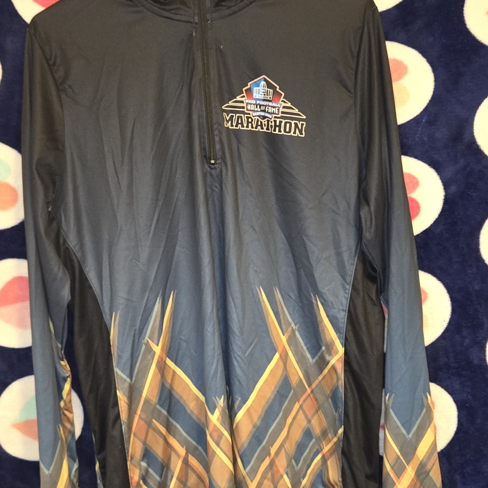 Men's Marathon Jacket - Black and Gold